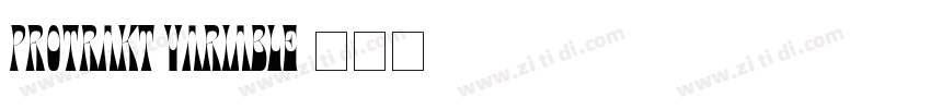 Protrakt Variable字体转换